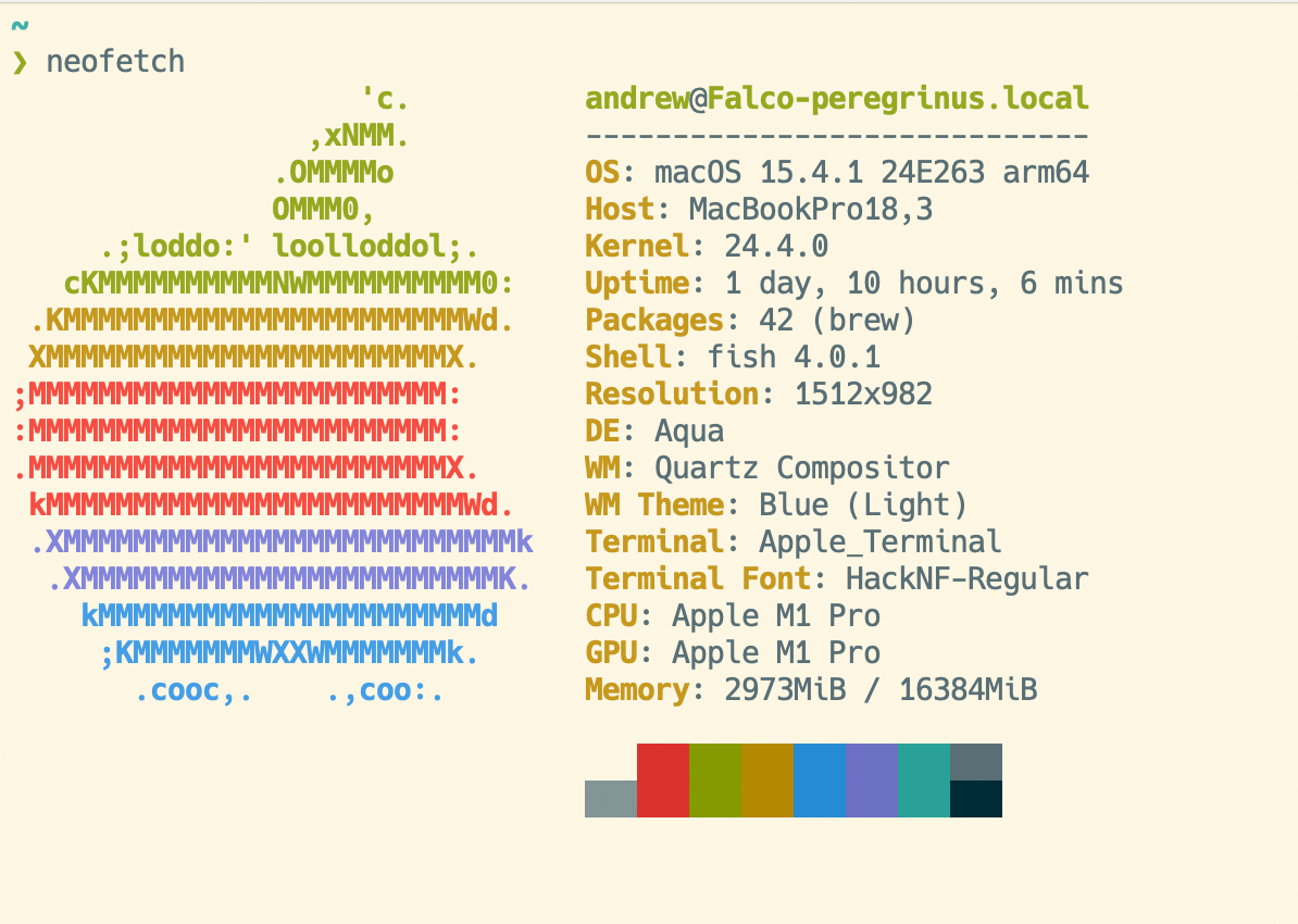 Setting up fish shell from scratch on macOS